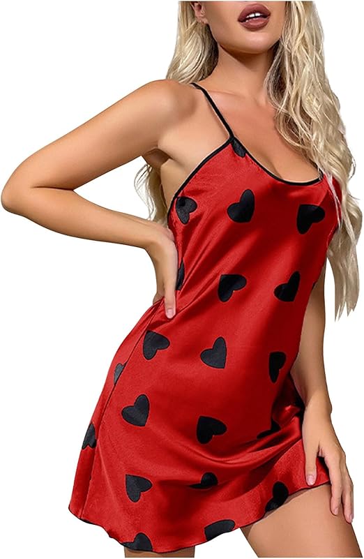 1-Piece Long Slit Silk Nighty  – Luxurious Nightwear for Women