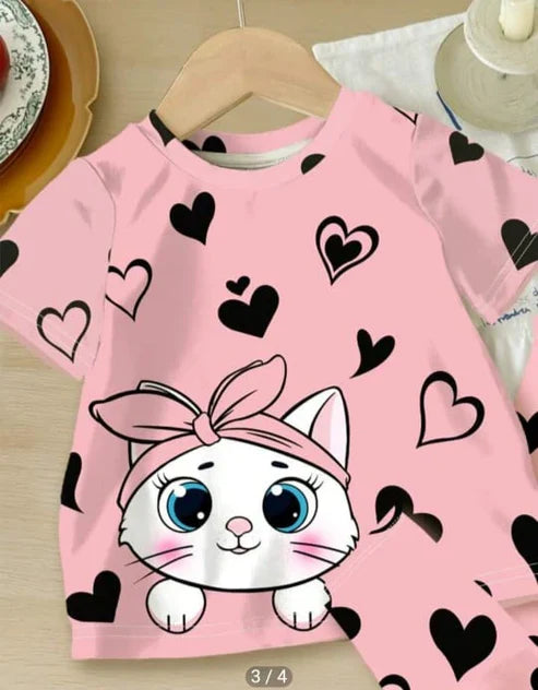 Adorable Print Toddler Outfit gifts – 2-Piece Summer Set for kids