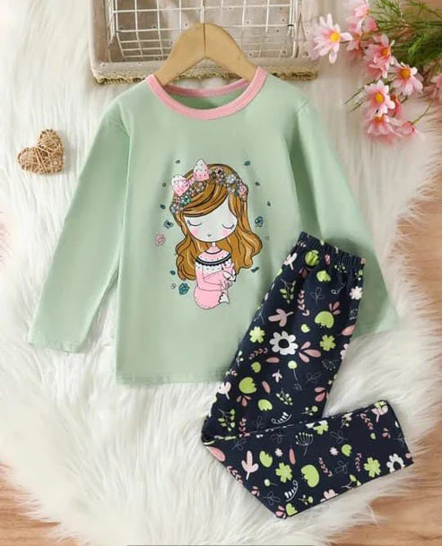 Adorable Print Toddler Outfit gifts – 2-Piece Summer Set for kids