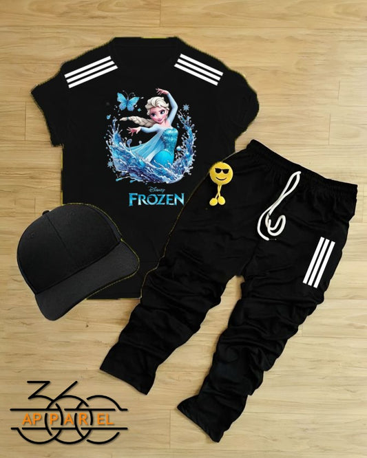 Adorable face Print Toddler Outfit – 2-Piece Summer Set for kids