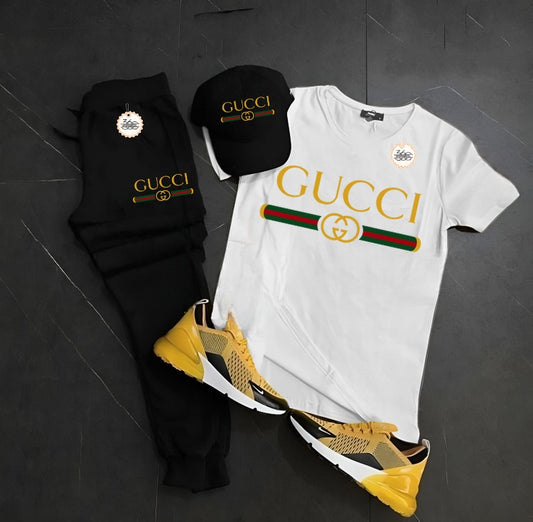 Adorable Gucci Print Toddler Outfit gifts – 3-Piece Summer Set for kids