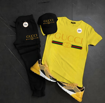 Adorable Gucci Print Toddler Outfit gifts – 3-Piece Summer Set for kids