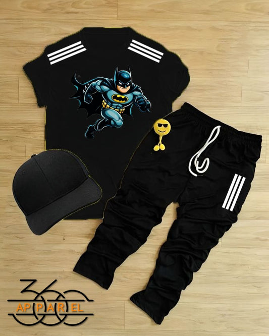 Adorable Batman Print Toddler Outfit gifts – 2-Piece Summer Set for kids